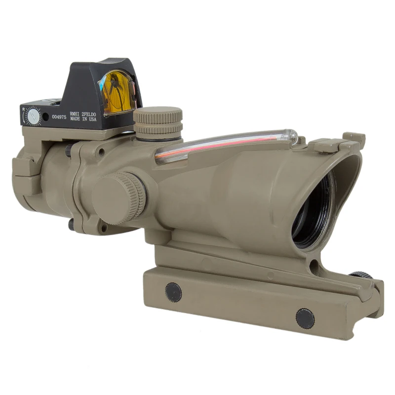 Trijicon Tan 4x32 прицел красный волоконно оптических работает действительно + черные Red