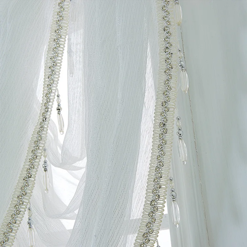Американский пелмет белый водопад подзор серебряная проволока тонкий тюль кофе короткий занавес s драпировка кухня занавес винтажное окно