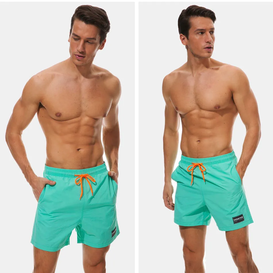 2018 stroje kąpielowe mężczyźni pływanie Trunks Mens Swim Briefs Maillot de Bain Homme strój kąpielowy Bermudy Surf Beach Wear Man Board Spodenki -