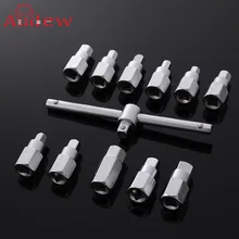 12PCS Oil Drain Plug Sump Tool 3/8 Wrench Socket Key Set Filter Gearbox