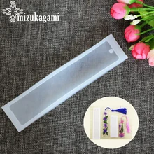 1PCS Craft DIY Transparent UV Resin Liquid Silicone Mold Rectangle Bookmarks Resin Molds For DIY Pendant Charms Making Jewelry