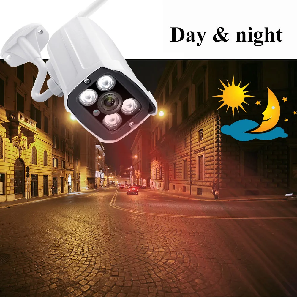 Wireless Camera 1080P outdoor IP wireless wifi security camera outdoor 2MP waterproof Audio Record support TF card -Full Metal