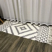 Ретро-ковер для дивана, гостиной, спальни, ковер, хлопок, кисточки, окрашенная пряжа, 60x130 см, стол, Ruuner, покрывало, гобелен, украшение для дома