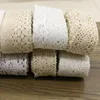 10Y White Beige Cotton Crocheted Lace Fabric Wedding Scrapbook Decration Bridal Ribbon Craft Apparel Sewing Fabric Trims3-5CM ► Photo 2/6