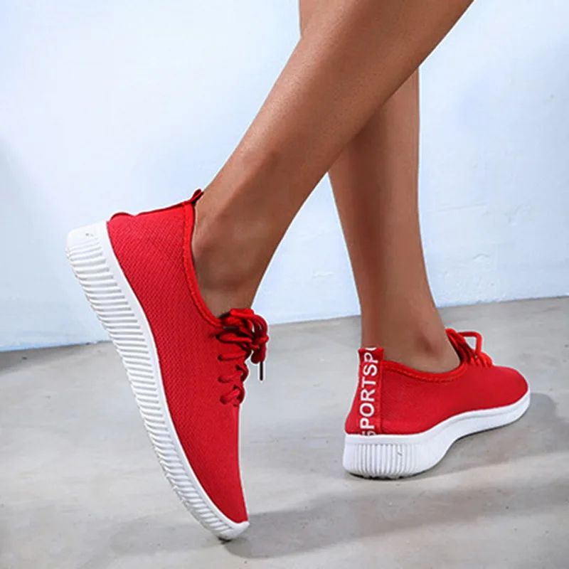 Summer Women Outdoor Running Mesh Shoes Sports Shoes Sneakers Canvas Light Bottom Casual Shoes