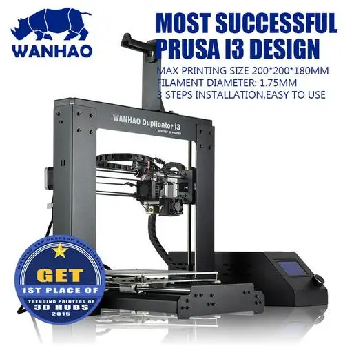 

Wanhao New 2.1 - 2019 High Quality Precision Reprap Prusa i3 DIY | For UK, US, EU, JP, KR, the Seller's Shipping Method is FedEx