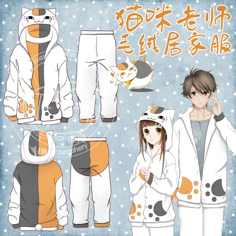 Natsume Yuujinchou Nyanko Sensei Sweater Hoodie Pants Flannel Outfit Cosplay Costume Costume Costume Costume Cosplaycostume Outfit Aliexpress
