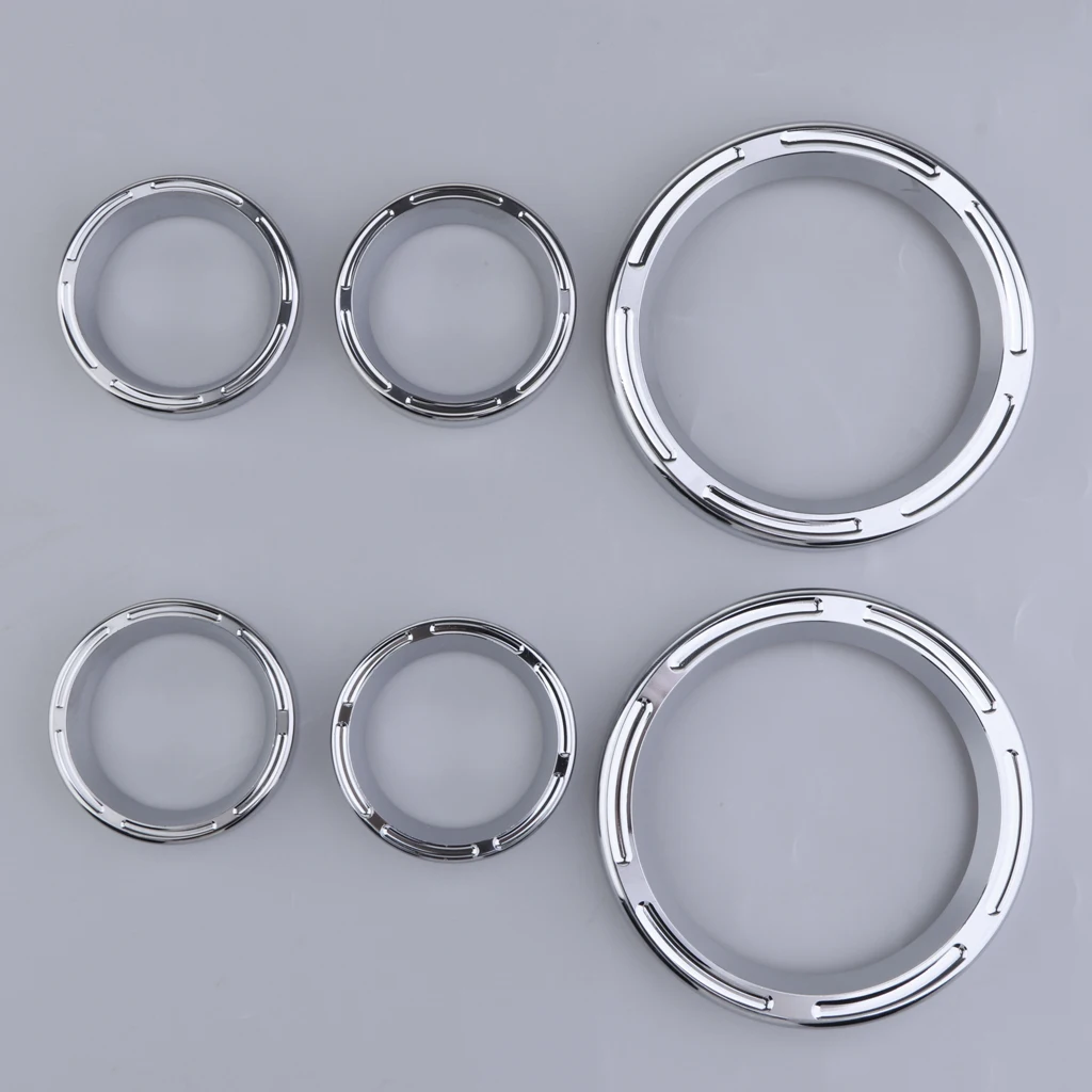 4 Inch Speedometer 2 Inch Gauge Burst Bezel Kit for 1996-2013  / / Road Glide &Trike