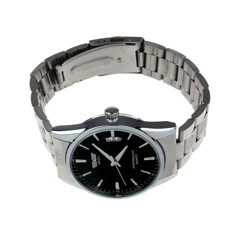 Мужские часы Топ бренд класса люкс мужские часы из нержавеющей стали ремешок Дата кварцевые календарь аналоговые спортивные наручные часы relogio feminino