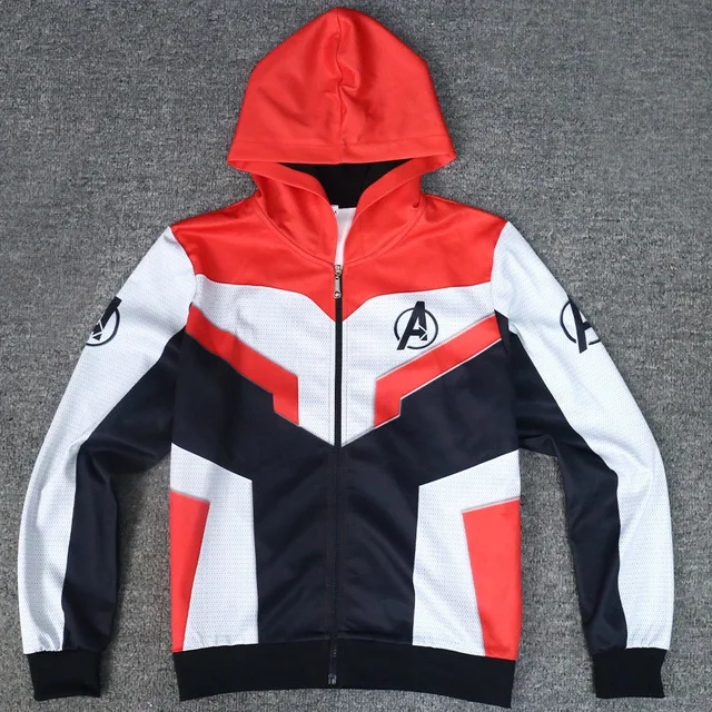 Avengers Endgame Quantum Realm 3D Print Hoodies Sweatshirts Captain America Zipper Hooded Casual Coat Sweatpants