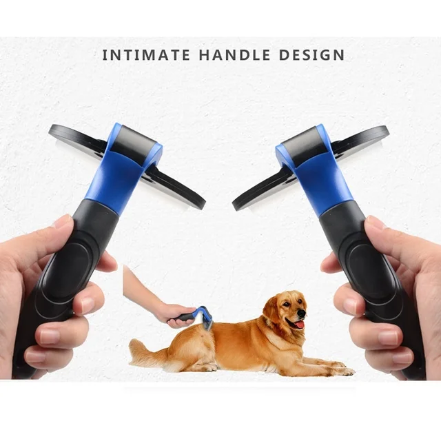 Red/Blue Dog Brush Pet Grooming Tools Hair Remover Comb for Dogs Cats Brush Detachable Hair Shedding Trimming Combs Supply