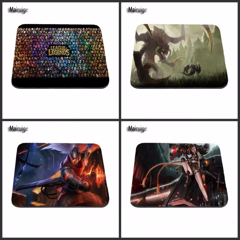 Luxury print The League of Legends LOL Silon Anti slip Gaming Mousepad