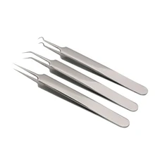 3 шт./компл. Blackhead нержавеющая сталь tweezers чёрные точки пятно удаляет удаление акне уход за кожей лица Инструменты