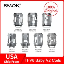 Оригинал SMOK TFV8 маленьких V2 катушки A1/A2/A3/S1/S2/K1/K4 замена катушки для TFV8 маленьких V2/TFV-мини V2 бак электронной сигареты