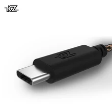 KZ ZST/ZS10/ZS6/ES4/ES3 Earphones Type C HD Audio Decoding Silver Plated Upgrade Wire Cable Detachable for Headphones 0.7mm pin