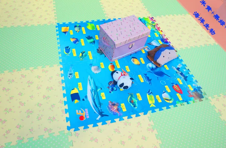 Напольные подушки коврик с изображениями животных мира, 60*60 прекрасная головоломка для детей игра