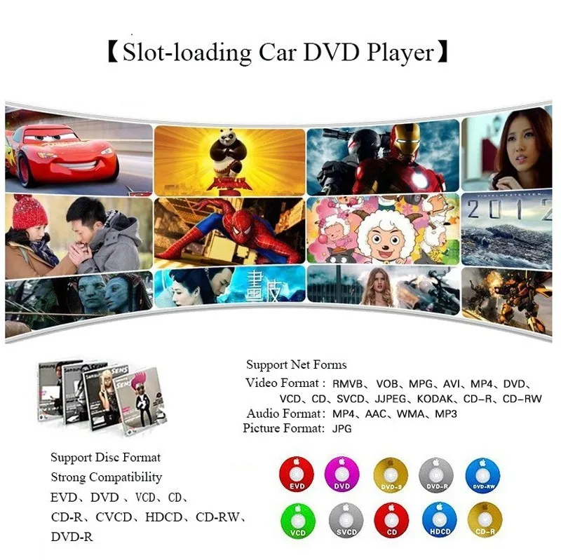 9 дюймовый автомобильный подголовник DVD плеер с USB/SD кронштейн HDMI 32 битная игра ИК