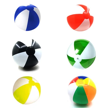 

1PC 30CM Rainbow-Color Inflatable Beach Ball Kid's Water Birthday New Year Christmas Halloween Gift Toy 6 colors