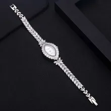 Jankelly качественный двухканальный модуль AAA циркониевые элементы лист австрийский браслет часы с кристаллами для свадебной вечеринки модные ювелирные изделия Горячая