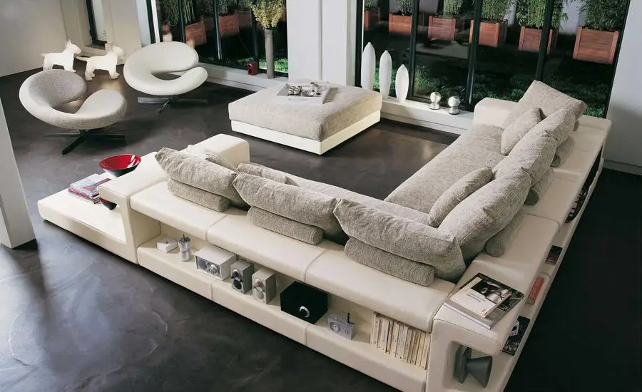 Corner Sectional Sofa Bed With Storage Fabric Double Storage Corner Sectional Sofa Bed With Storage Fabric Double Storage