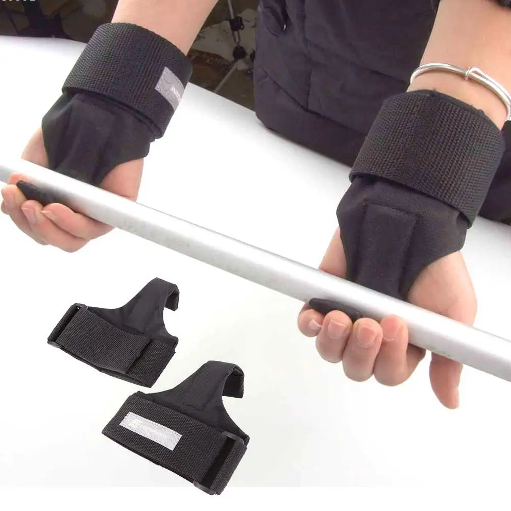 2Pcs Adjustable Fitness Wrist Support Weight Lifting Gym Bar Grip