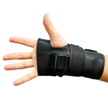 

PU Professional Skating Gear Set Hand Pads Long Board Skateboard Ice Roller Palm Hand Protector Thicken Adult Kids Black