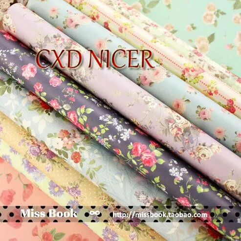 Christmas Vintage Flower Decorative Wrapping Paper Book Wholesale