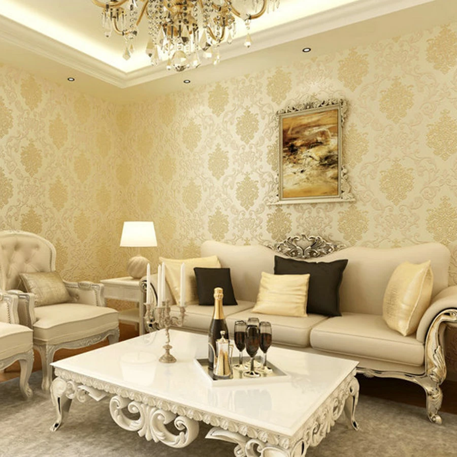 Italienischen Stil Vintage 3D Geprägte Hintergrund Tapete Für ... Italienischen Stil Vintage 3D Geprägte Hintergrund Tapete Für ...