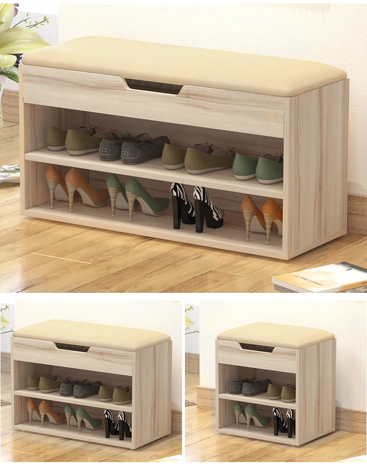 Multifunctional Storage Shoes Cabinet Shoe Rack Stool Style Shoe