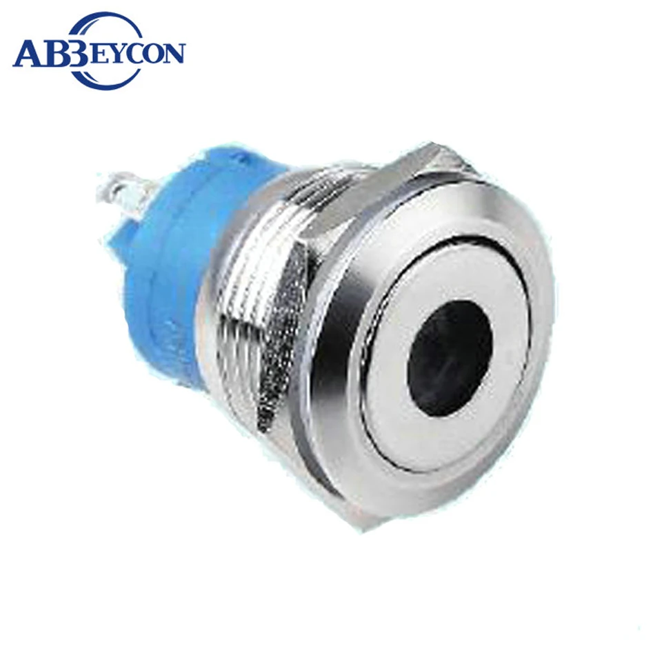 

19mm latching 12V dot led illuminated light self-locking anti-vandal push button switch 1NO waterproof switch normally open