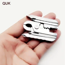QUK プライヤー 1 多機能で 15 倍マルチコンビネーション修復ツールドライバーレンチ顎ナイフミニポータブルキーホルダーハイキング