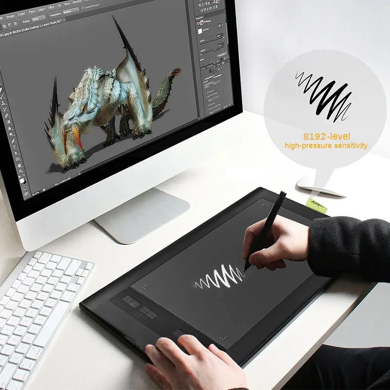 

Anime Drawing Tablet PS 220 P/S Electronic Drawing Board Screen Anti-Fouling Graphic Drawing Tablet Pressure Sensitivity
