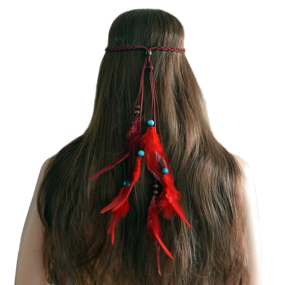 

3pcs/lot Bohemia Feather Haarband Hair Ornament Headbands Beauty Hair Bands Headwear Women Girls Hair Ties Accessories Head Band