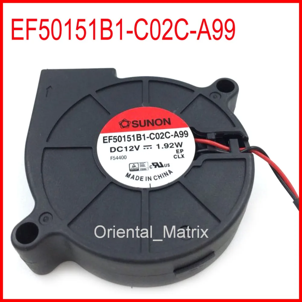 

Free Shipping EF50151B1-C02C-A99 12V 1.92W 50*50*15mm Ultra Quiet Humidifier Turbo Cooling Fan