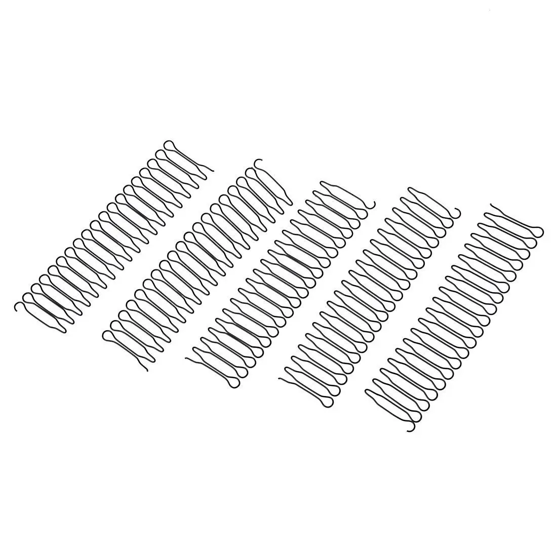 

HTHL-5 Pcs Black Metal Wave Wire Hoop Styling Flexible Headband Combs