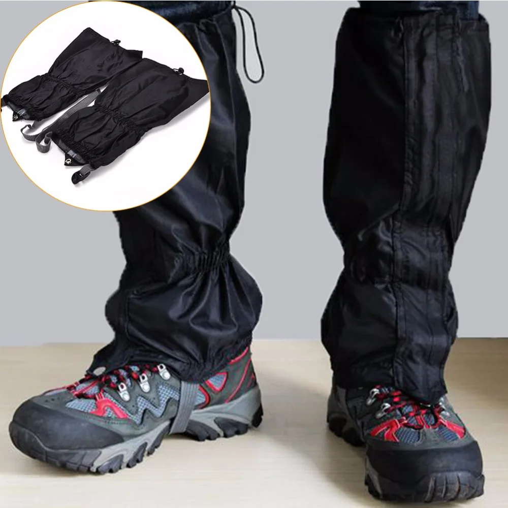 1 Pairs of Mens Waterproof Hiking Climbing Snow Legging Gaiters Leg Covers   Large Size 