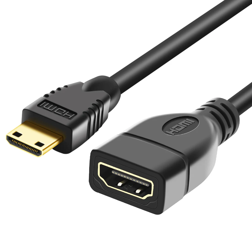 

BILINK Mini HDMI Male to HDMI Female Adapter Cable Convertor 1080P
