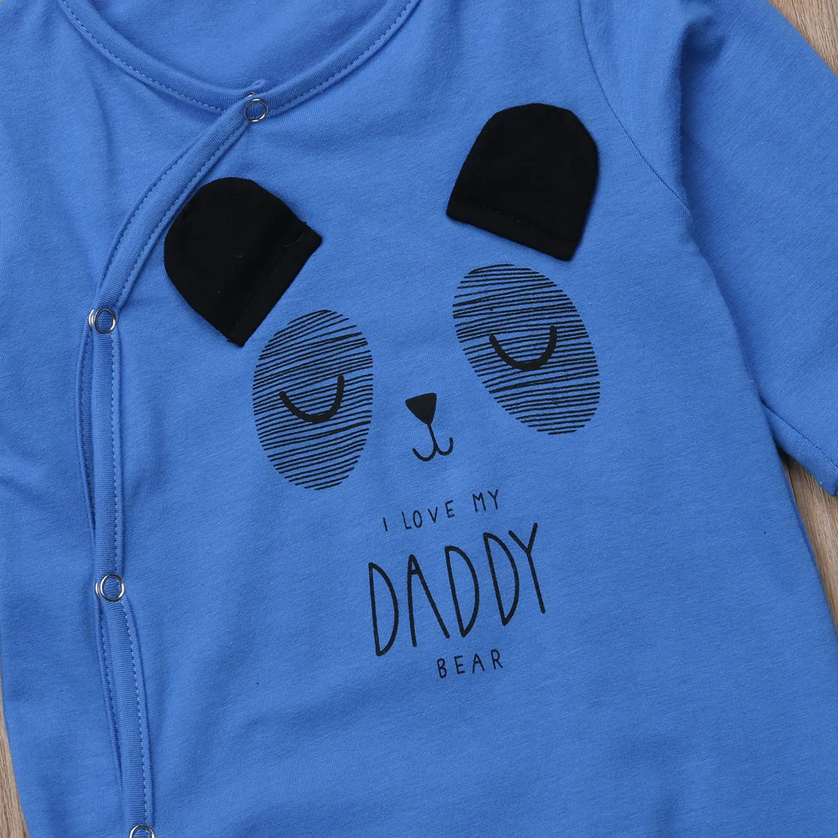 Одежда для маленьких мальчиков и девочек пижама папа мама Babygrow комбинезон с