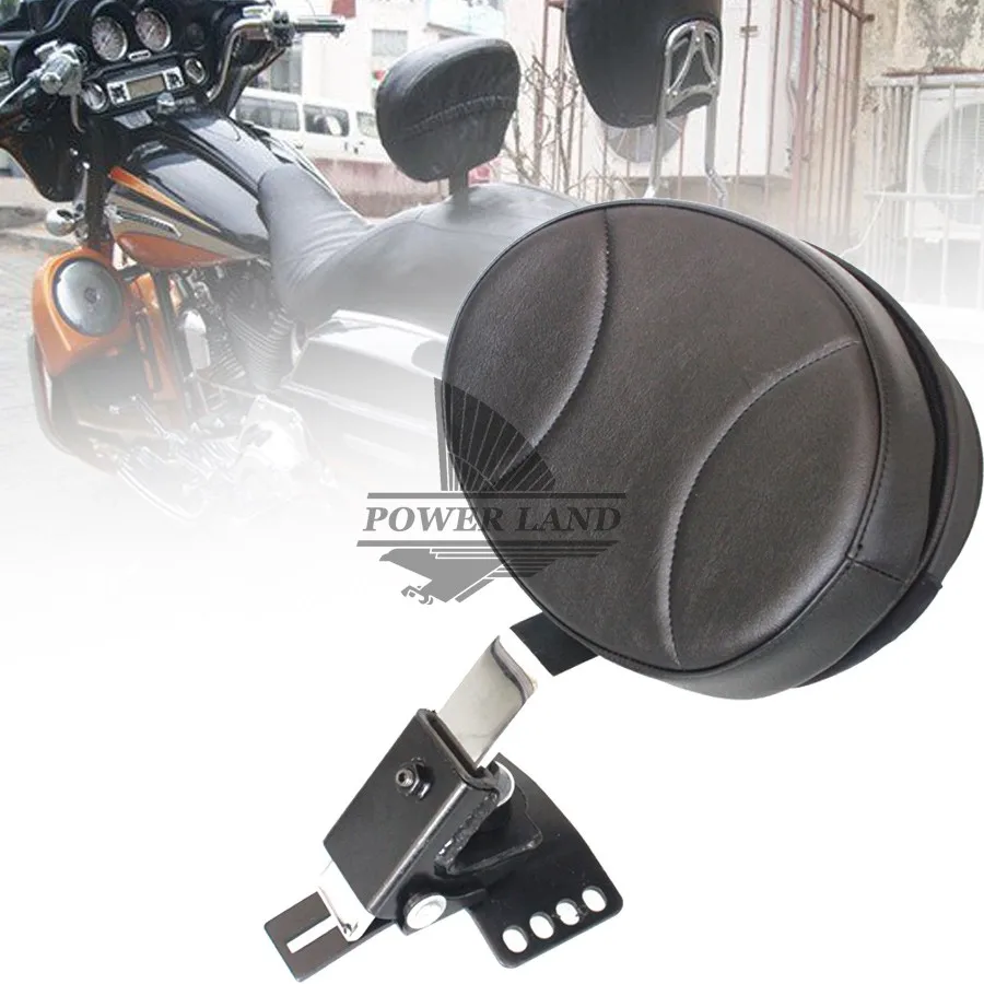 

Motorcycle Adjustable New Plug In Driver Rider Seat Backrest Kit For Harley Touring Electra Road Street Glide Road King 97-15