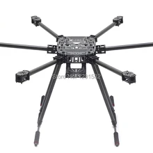 Последним Полный углеродного волокна ZD850 ZD 850 850 мм 6 оси комплект рамы для гексакоптера из углеродного волокна полозковое шасси