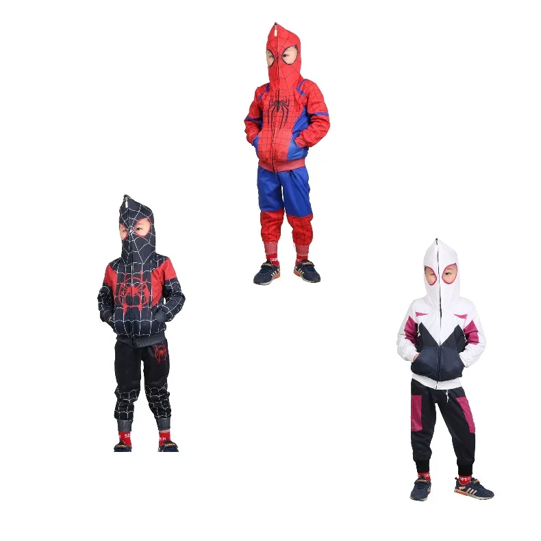 

2019 jumpsuit SpiderMan Into the Spider-Verse cosplay suit Peter Parker Miles Morales Gwen Stacy halloween fancy party home suit
