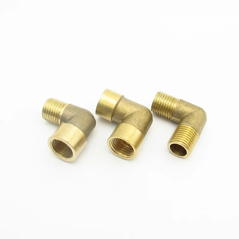 

1/8" 1/4" 3/8" 1/2" 3/4" BSP Male Female Thread 90 Degree Elbow Brass Pipe Fitting Adapter Coupler Connector For Water Fuel Gas