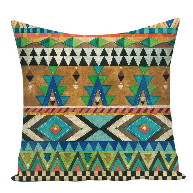 Us 2 99 40 Off Geometric Aztec Cushion Bohemian Home Decor Camping Fashion Cover Corrugated Print Linen Bedding Photo Pillow In Us 2 99 40 Off Geometric Aztec Cushion Bohemian Home Decor Camping Fashion Cover Corrugated Print Linen Bedding Photo Pillow In