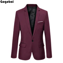 New Hot Sale New Stylish Tops Men's Casual Slim Fit One Button Formal Suit Blazer Coat Jacket