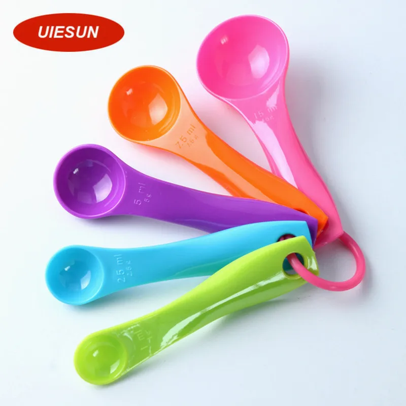 5pcs measuring spoons PS plastic cups measuring set tools for baking