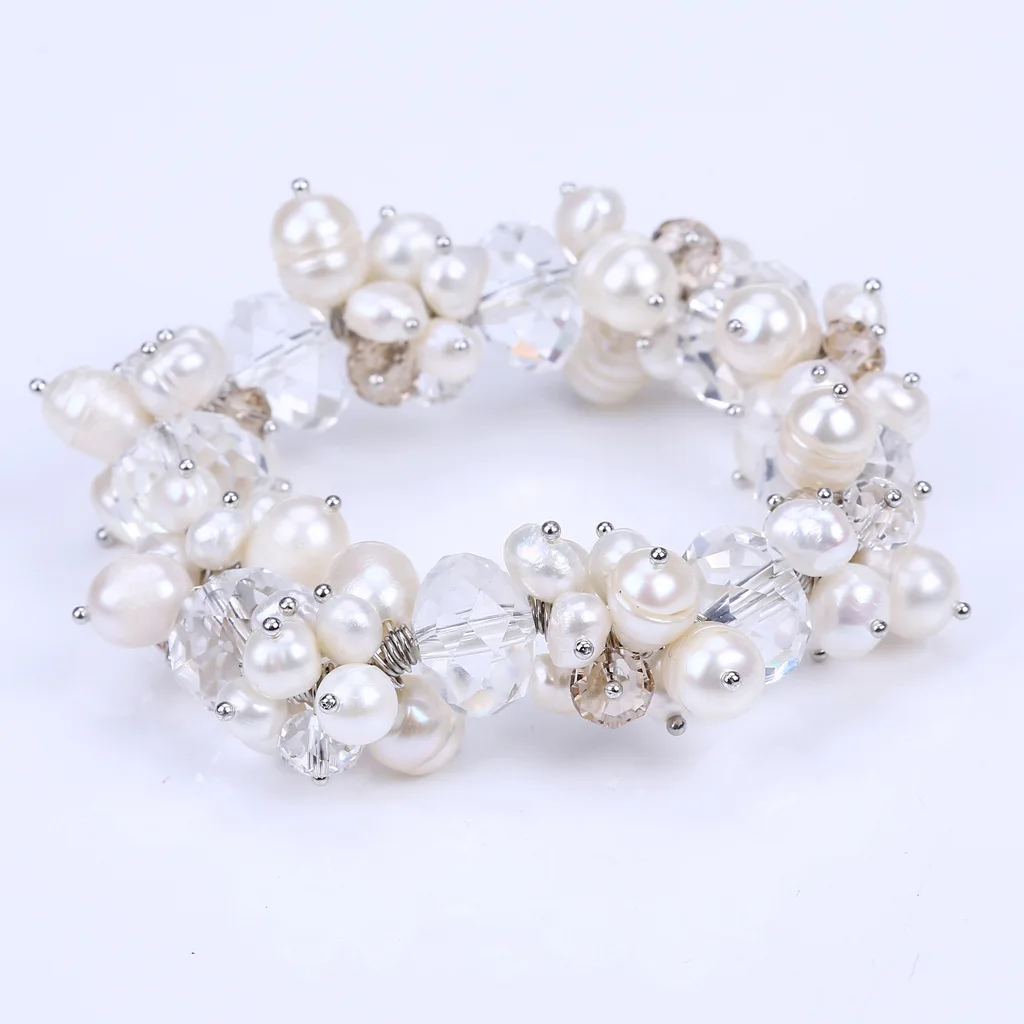 

Fashion Pearl Bracelet Crystal Bohemia Boho Bracelet Jewelry