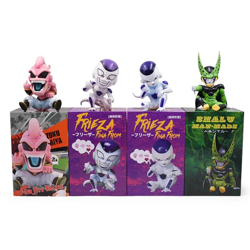 

4 styles Anime Dragon Ball Z GK KID Buu Cell Frieza PVC Action Figure Freeza Doll Collectible Model Toy Christmas Gift