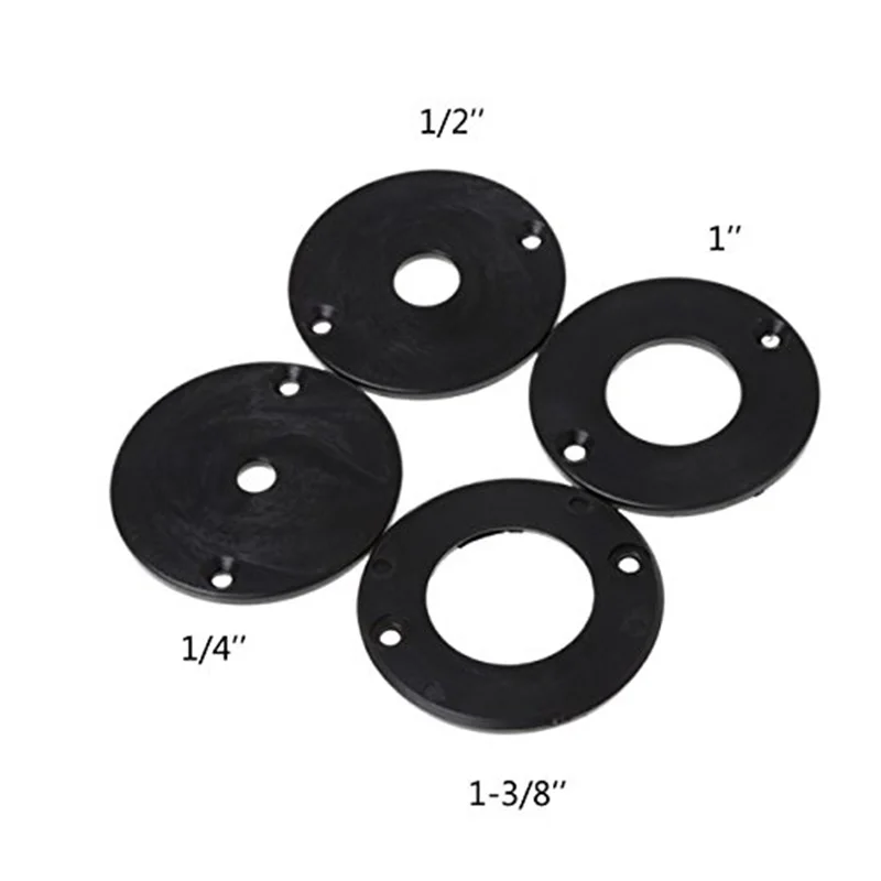 52351208mm Aluminum Router Table Insert Plate Wood Router Trimmer For Woodworking Benches with 4 Insert Rings Engrving Machine