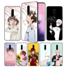 707 Mystic Messenger Soft Black Silicone Case Cover for OnePlus 6 6T 7 Pro 5G Ultra-thin TPU Phone Back Protective