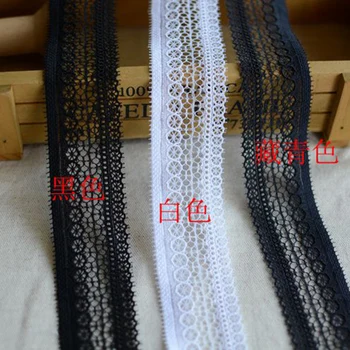 

15Yards 3cm Width Boutique Chantilly Lace Elastic Ribbon Sewing Fancy Accessories Trim For DIY Apparel YYN349